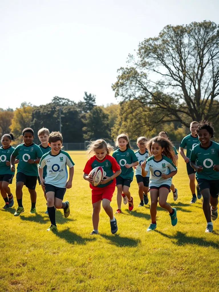 Image of RCAV Rugby Club members participating in an inclusive rugby program, promoting diversity and accessibility.